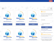 Tablet Screenshot of moodle.biblioredes.cl